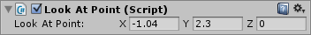 The Look At Point component in the new editor