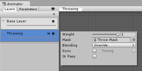 The M symbol in the Layers sidebar indicates that the layer has a mask applied.