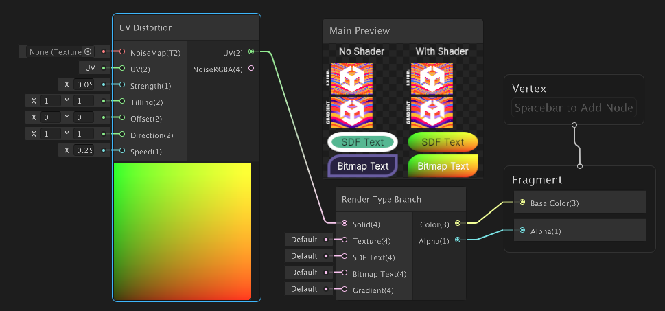 Simple shader graph example